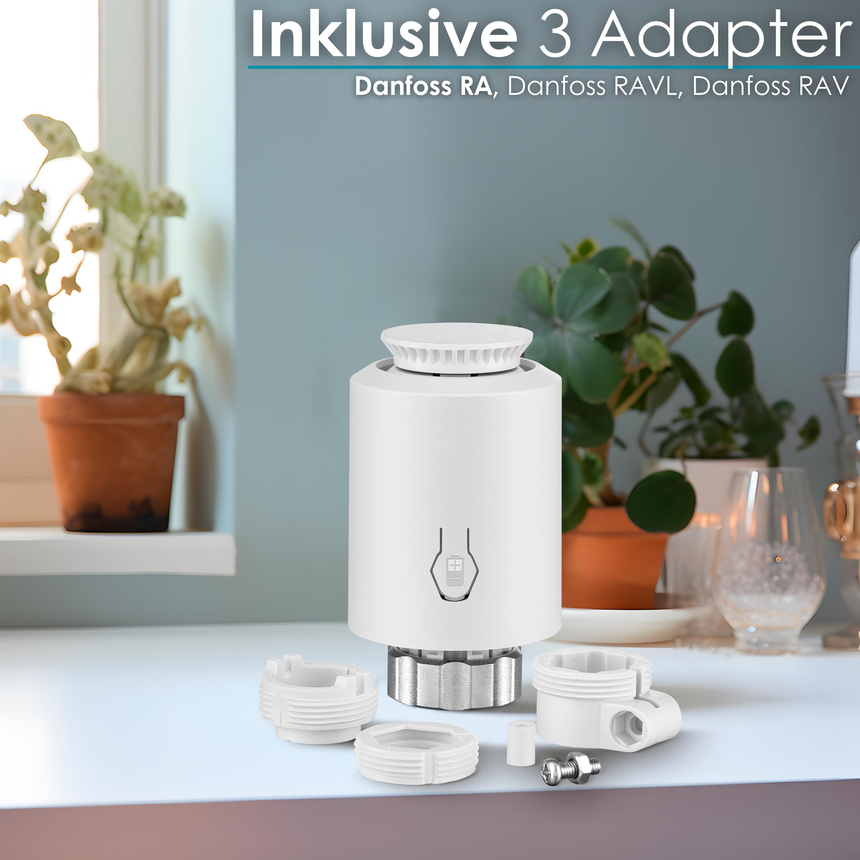 echos Heizkörperthermostat Zigbee Eco-4160, (Packung, 1 St) Kindersicherung, Zeitpläne, Frostschutz, energiesparend, Smartlife APP