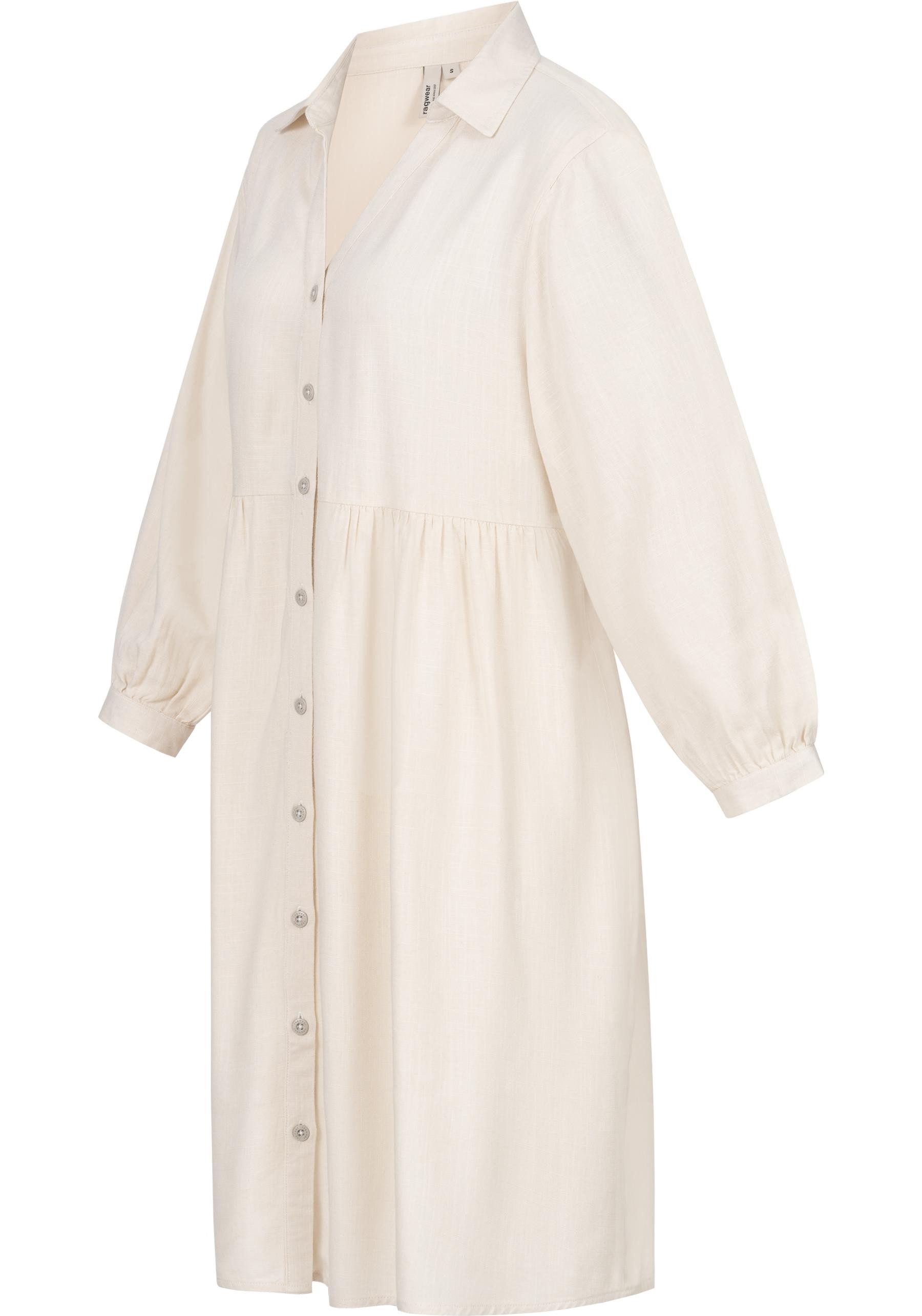 Ragwear Minikleid Almu Leichtes Langarmkleid mit Blumenmuster