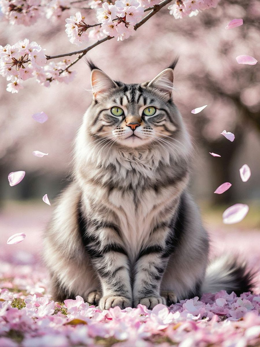 CALVENDO Puzzle CALVENDO Puzzle Eine Maine Coon Katze sitzt zwischen Kirsch günstig online kaufen