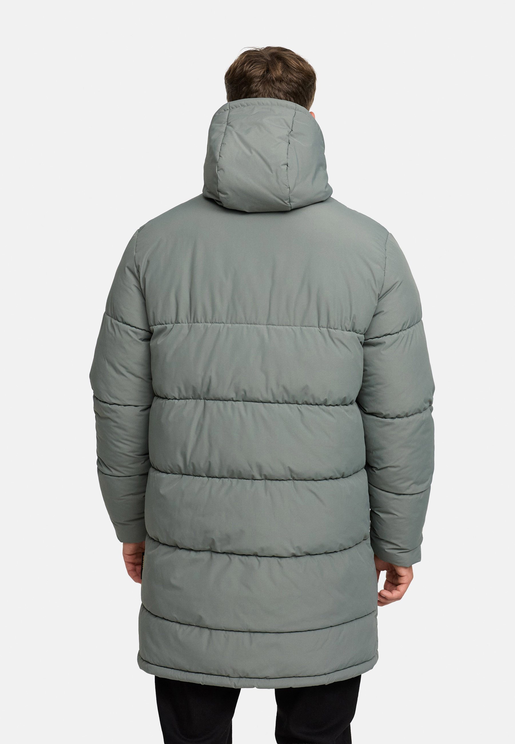 Indicode Winterjacke Herren INPazze Jacke Winter Herrenjacke Steppjacke mit Kapuze und Reißverschluss
