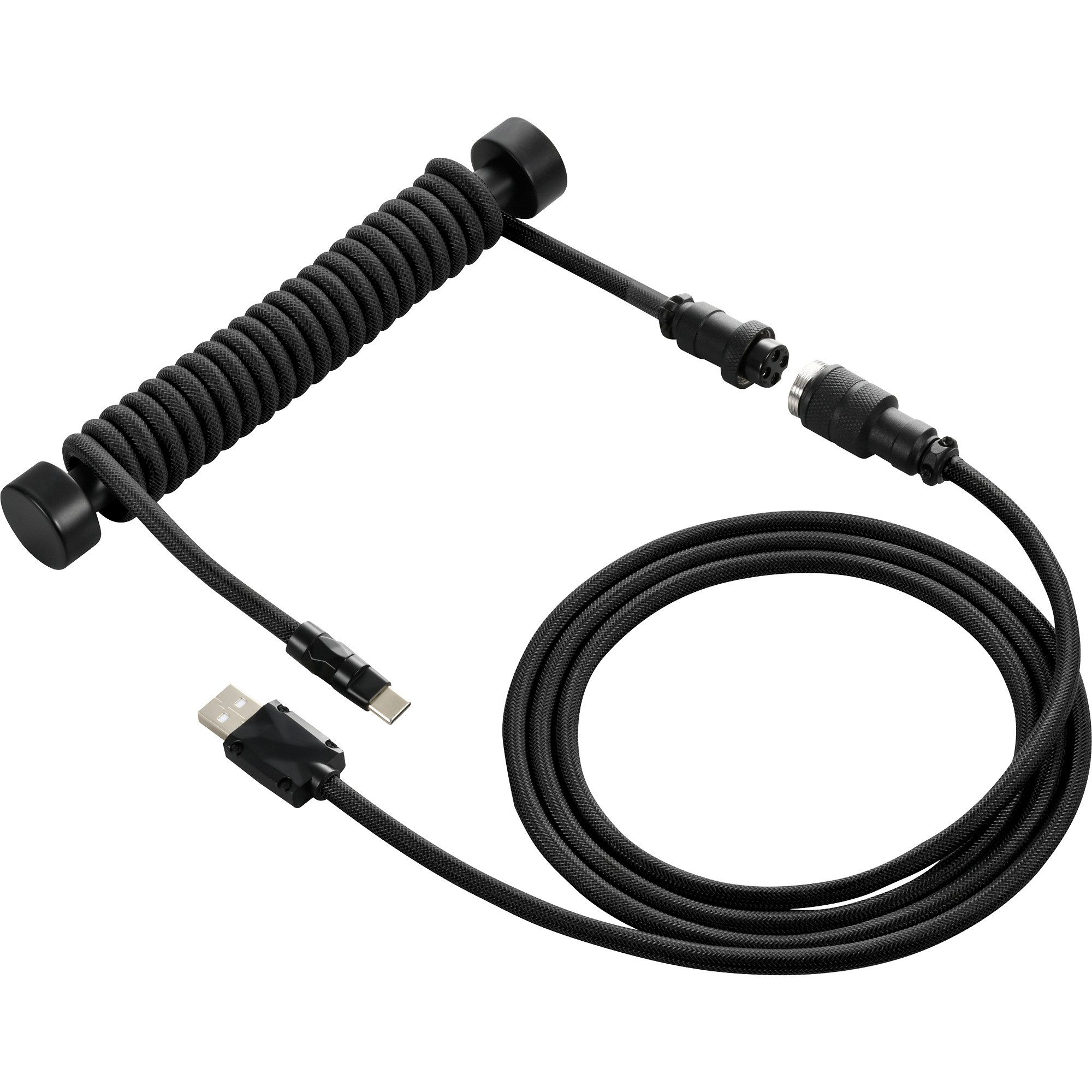 Sharkoon SGK50 Aviator Kabel Titan/Black, (1,85 Computer-Kabel