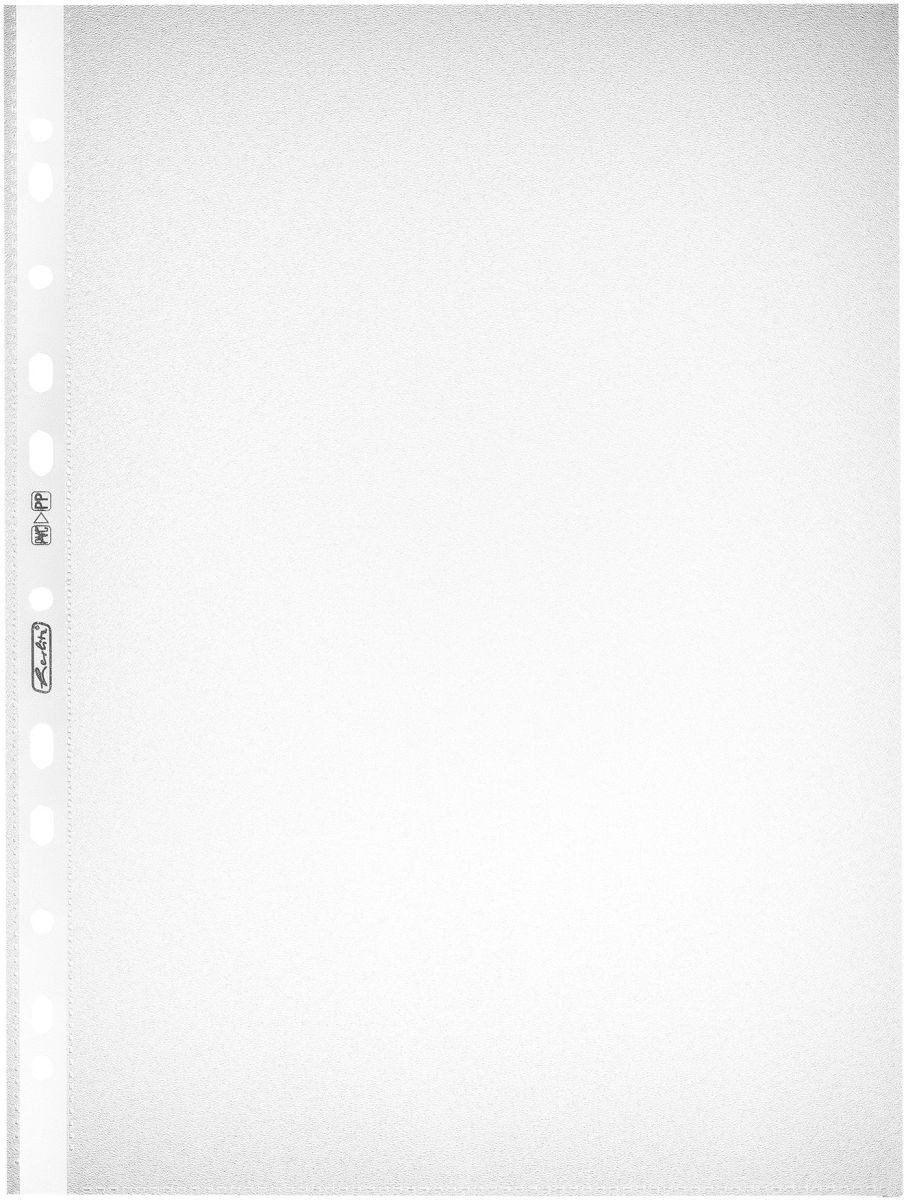 Herlitz Prospekthülle Prospekthüllen A4 genarbt VE=100 Stück