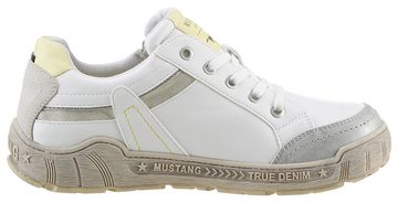 Mustang Shoes Sneaker mit Kontrastbesätzen, Weite G, Freizeitschuh, Halbschuh, Schnürschuh