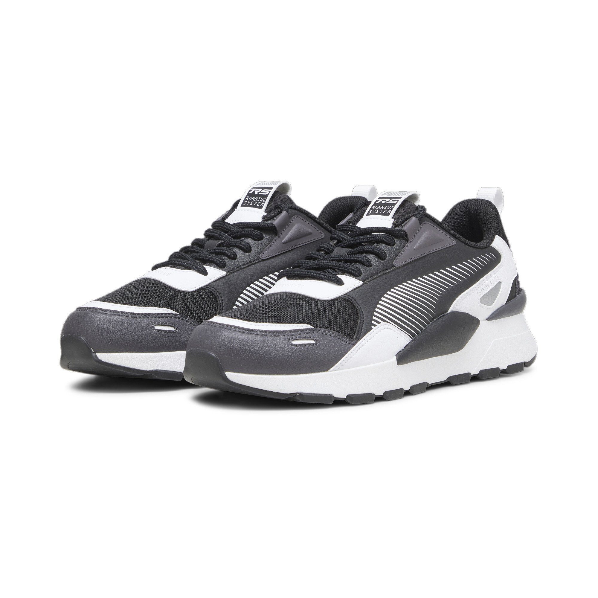 PUMA RS 3.0 Essentials Sneakers Erwachsene Sneaker Black White Dark Coal Gray