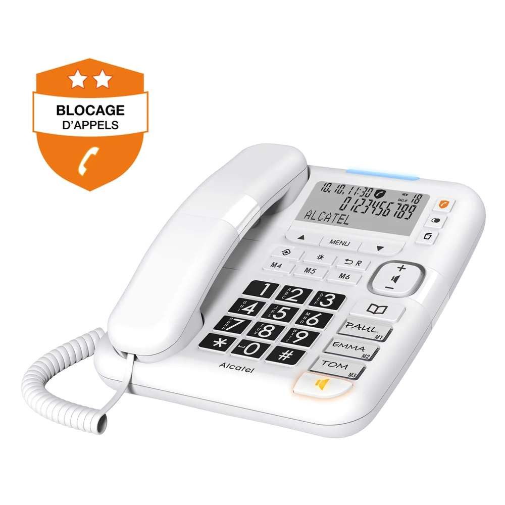 Alcatel Alcatel TMAX 70 Analoges/DECT-Telefon Anrufer-Identifikation Weiß Schnurloses DECT-Telefon