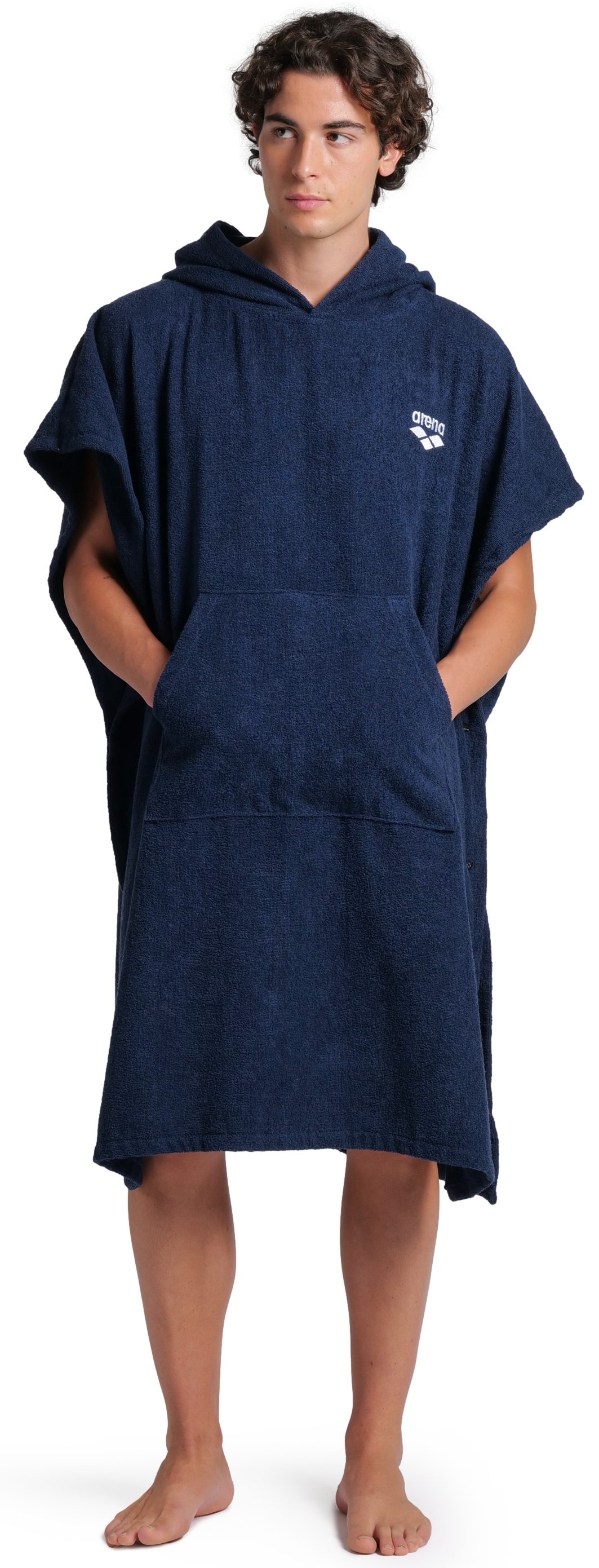 Arena Badeponcho arena Unisex Baumwoll Poncho Bademantel, Midilänge, Baumwolle, Kapuze, ohne, Duschen, Strand, Sport, Schwimmbad, Sauna, Baumwolle, Unisex, bequ – Bild 4 von 5