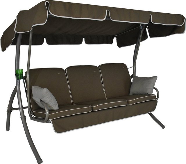 ANGERER FREIZEITMÖBEL Hollywoodschaukel Comfort Style, 3-Sitzer, braun