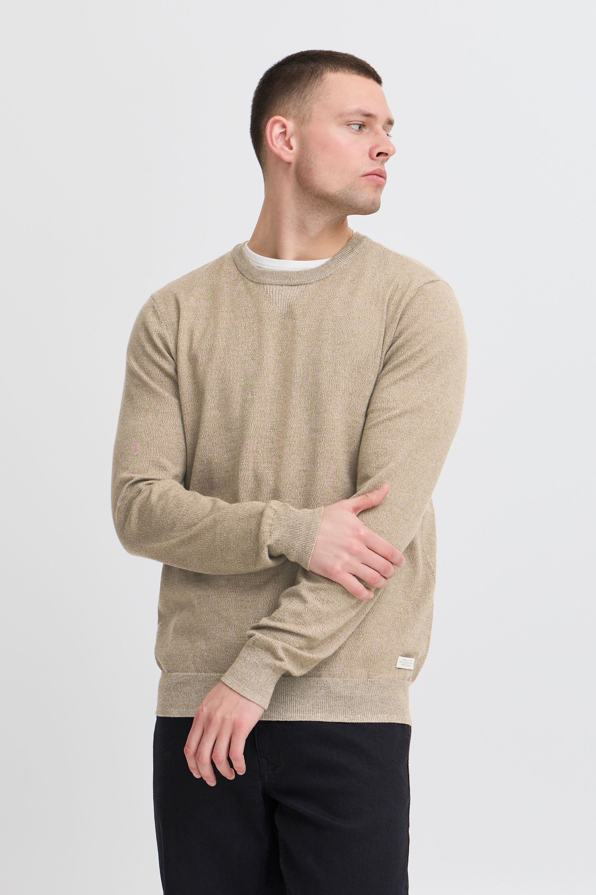 Blend Longpullover BHBruton Stilvoller melierter Strickpullover günstig online kaufen