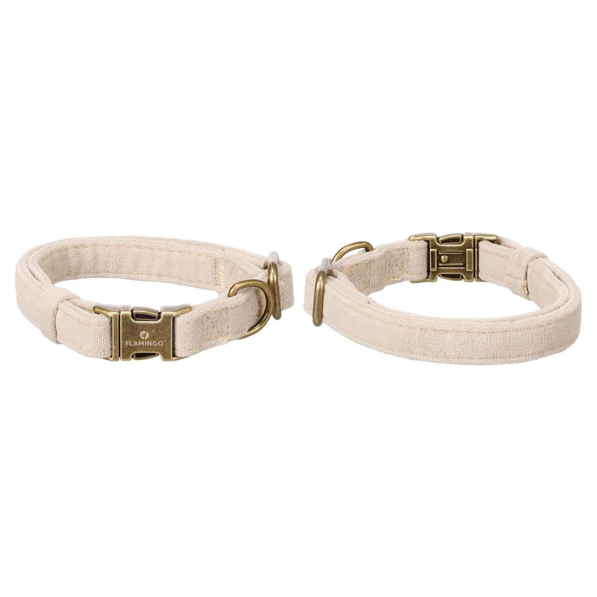 Flamingo Hunde-Halsband Hundehalsband Janka beige