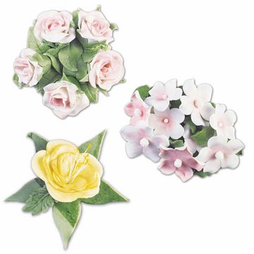 STÄDTER Ausstechform mit Auswerfer Rosen und BlütenSet 4-tlg., Kunststoff