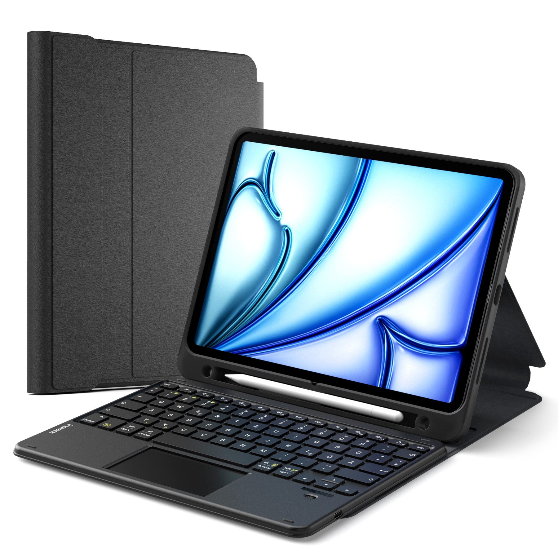 Inateck 10.9-11 Zoll iPad A16 11/10 Gen, Air M3/M2/5/4, iPad Pro iPad-Tastatur