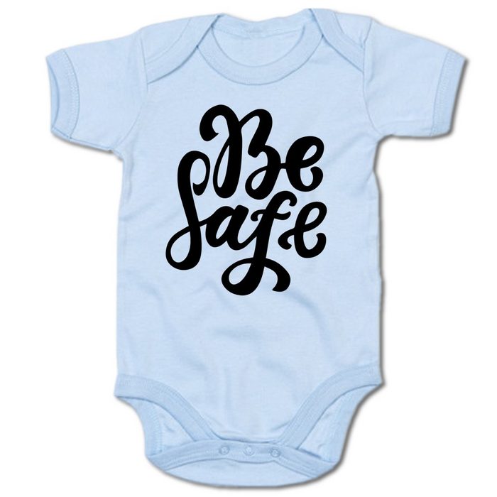G-graphics Kurzarmbody Baby Body - Be Safe mit Spruch / Sprüche • Babykleidung • Geschenk zur Geburt / Taufe / Babyshower / Babyparty • Strampler JN11976