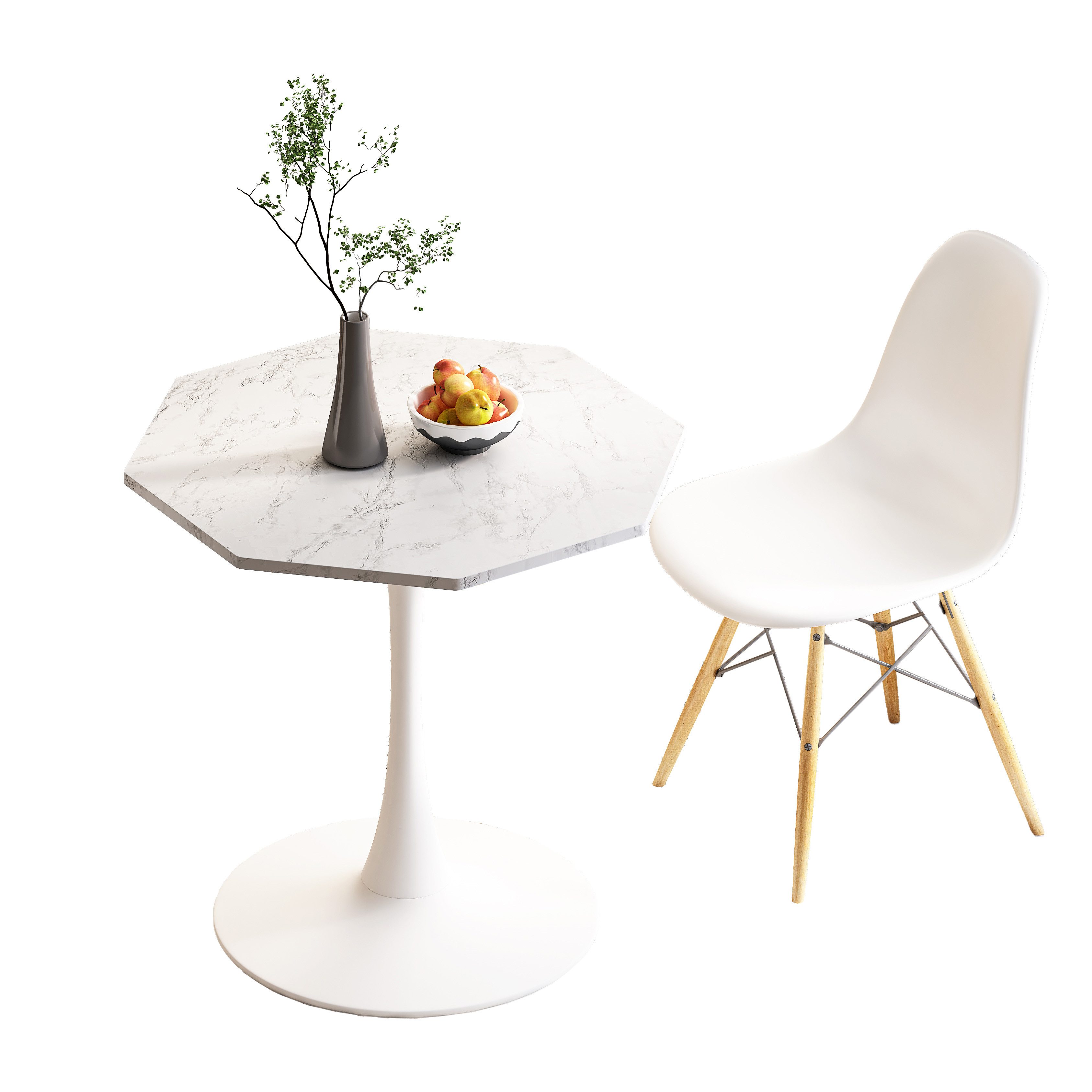 MODFU Esstisch Küchentisch Esszimmertisch (Moderner Oktagon-Couchtisch günstig online kaufen