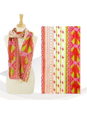 Sunsa Modeschal Damen Schal Tuch. Baumwolle Halstuch. Sommer Scarf als Geschenkideen für Frauen. Tuch mit Blumen Aufdruck & modern bohemian Design., Abstract Aufdruck