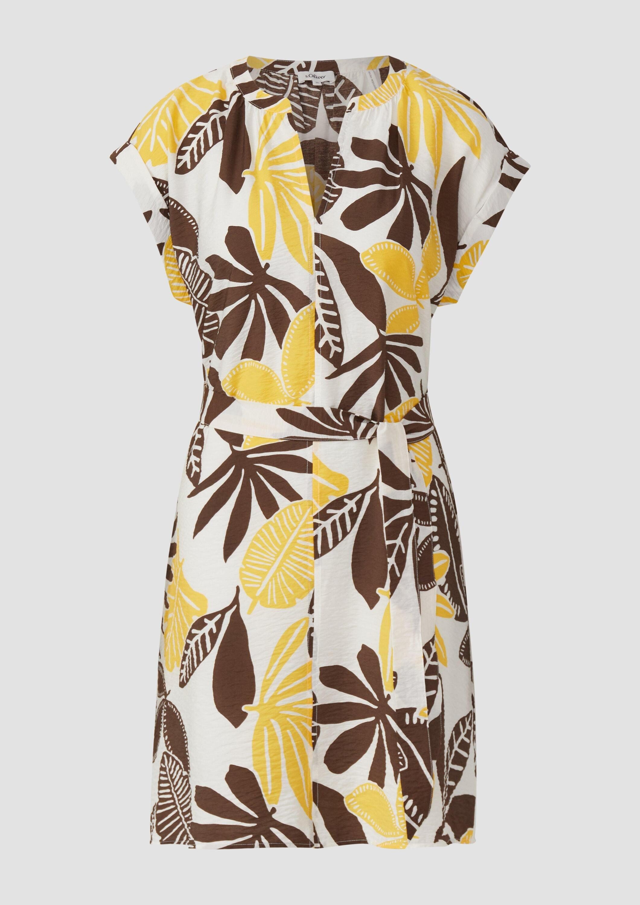 s.Oliver Minikleid Kleid Kurzes Kleid aus Viskosemix im Relaxed Fit