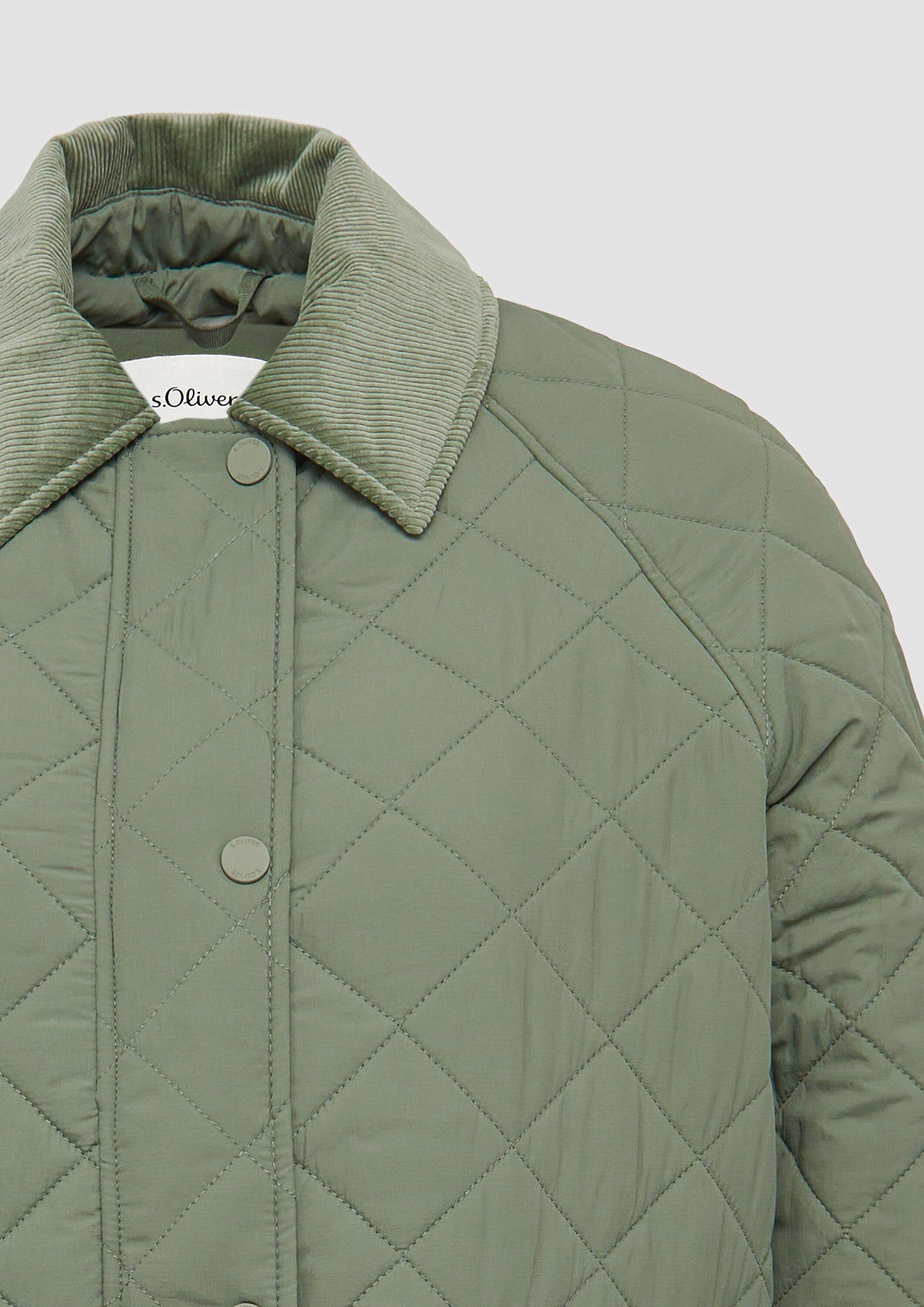 s.Oliver Funktionsjacke Outdoor-Jacke Steppjacke mit Cord-Details