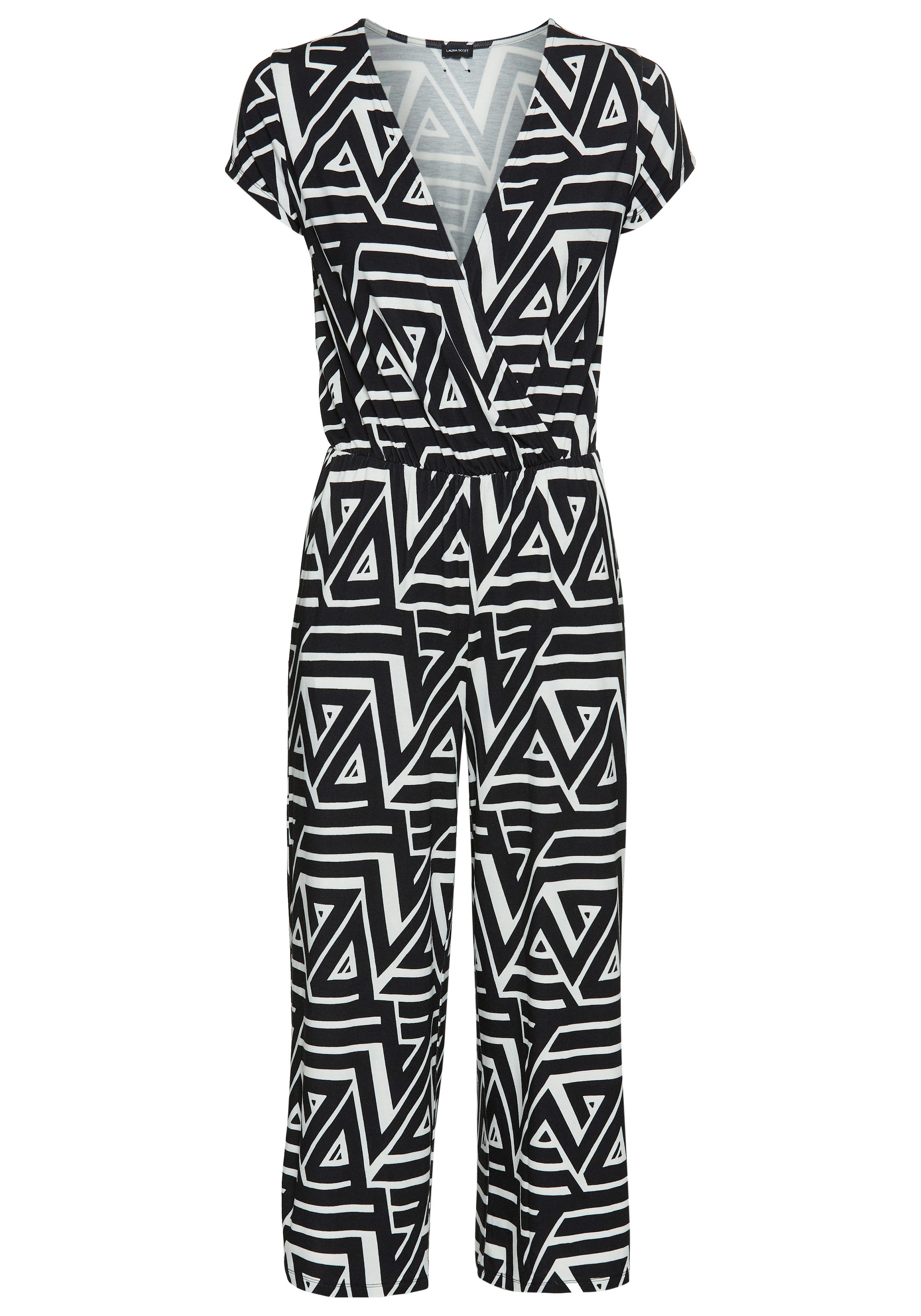 Laura Scott Jumpsuit mit V-Ausschnitt. € 54,99
