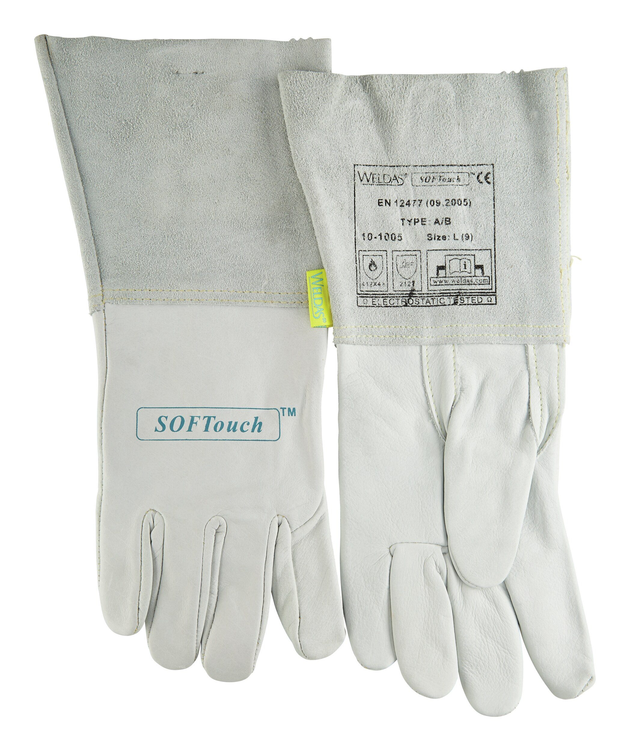 Weldas Schweißerhandschuhe WIG-Handschuh Kalbsleder 1 Paar