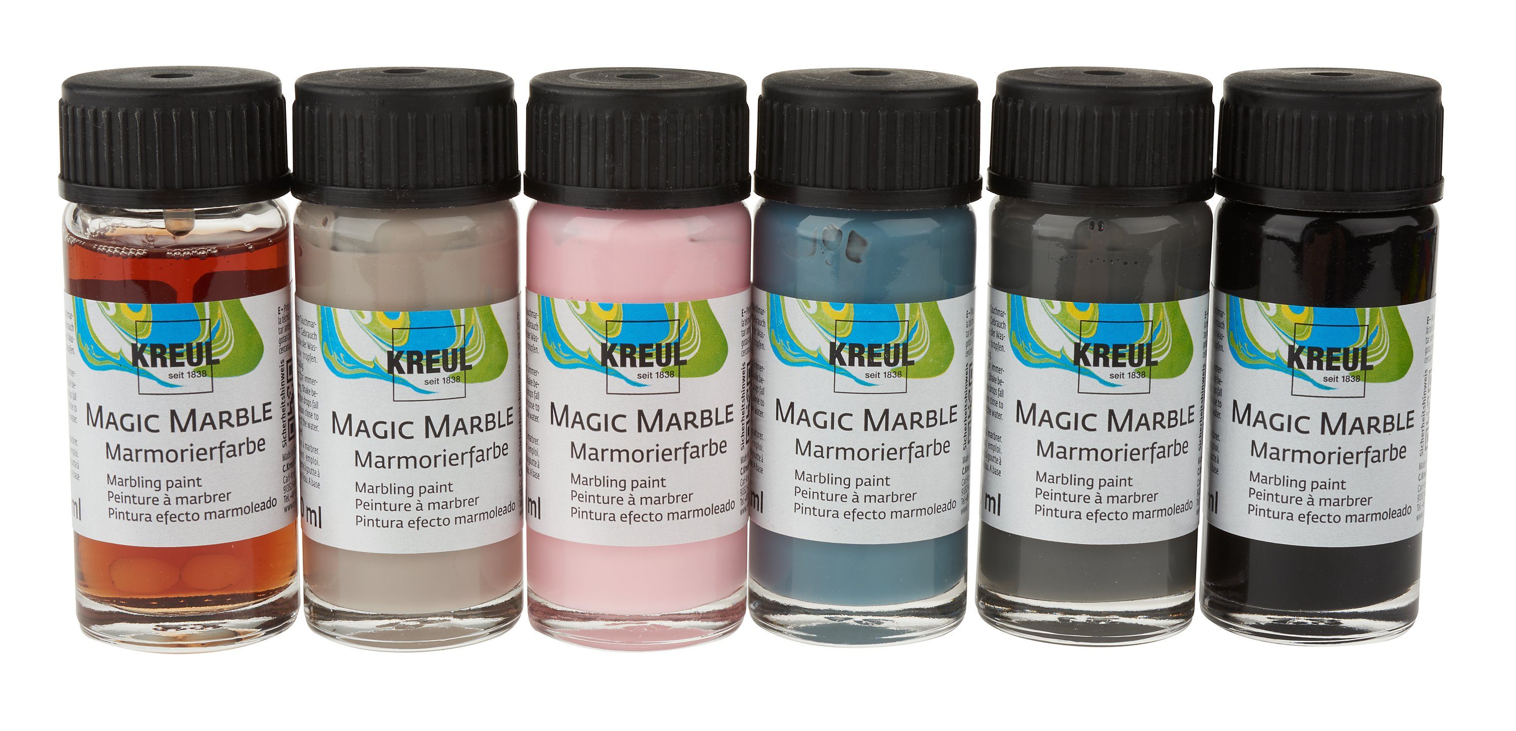 Kreul Bastelfarbe Kreidefarbe-Set Chalky, 6 x 20 ml | Malstifte