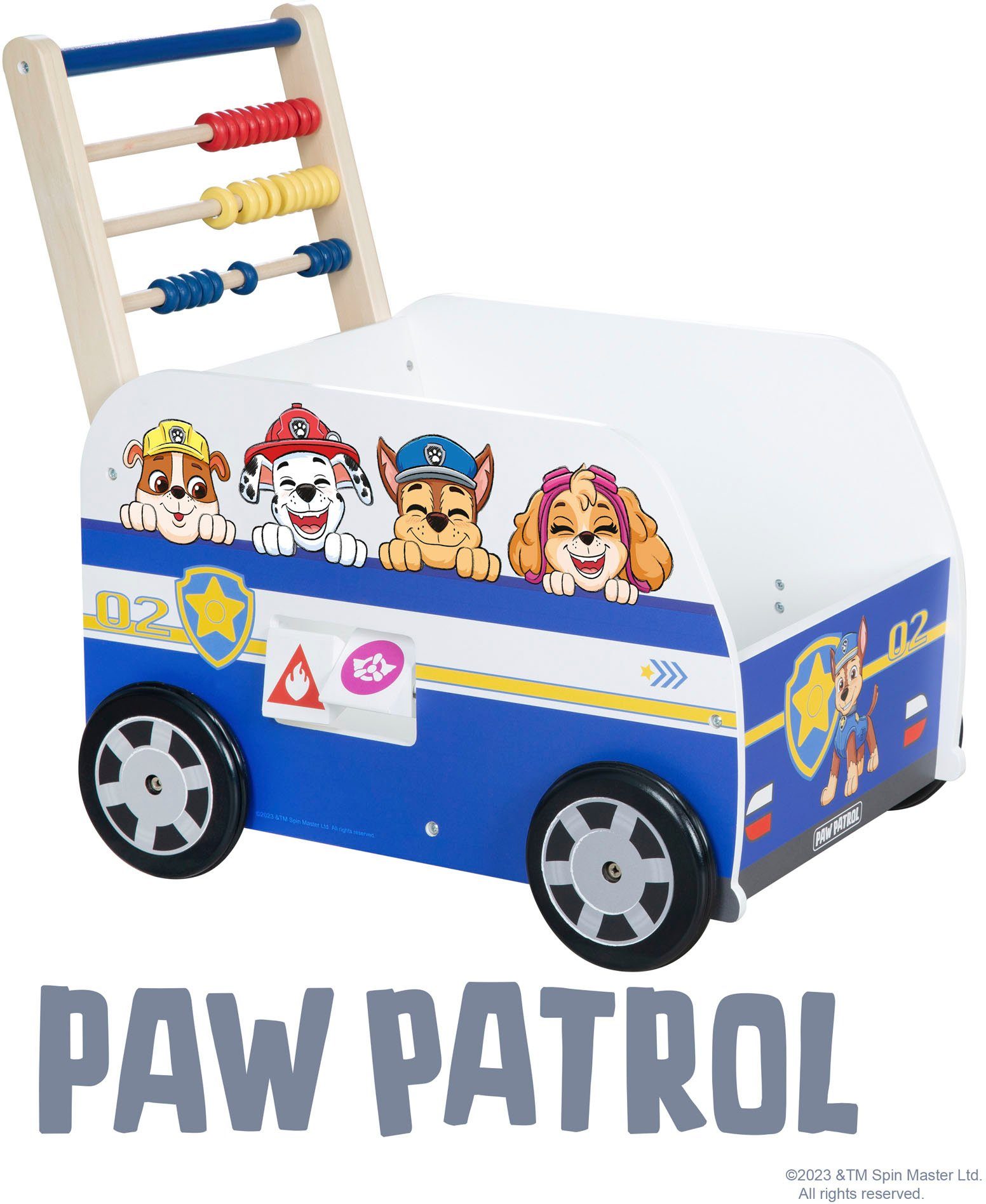 roba® Lauflernwagen Holzspielzeug, Paw Patrol, Fördert die motorischen  Fähigkeiten, die Kreativität und die Fantasie