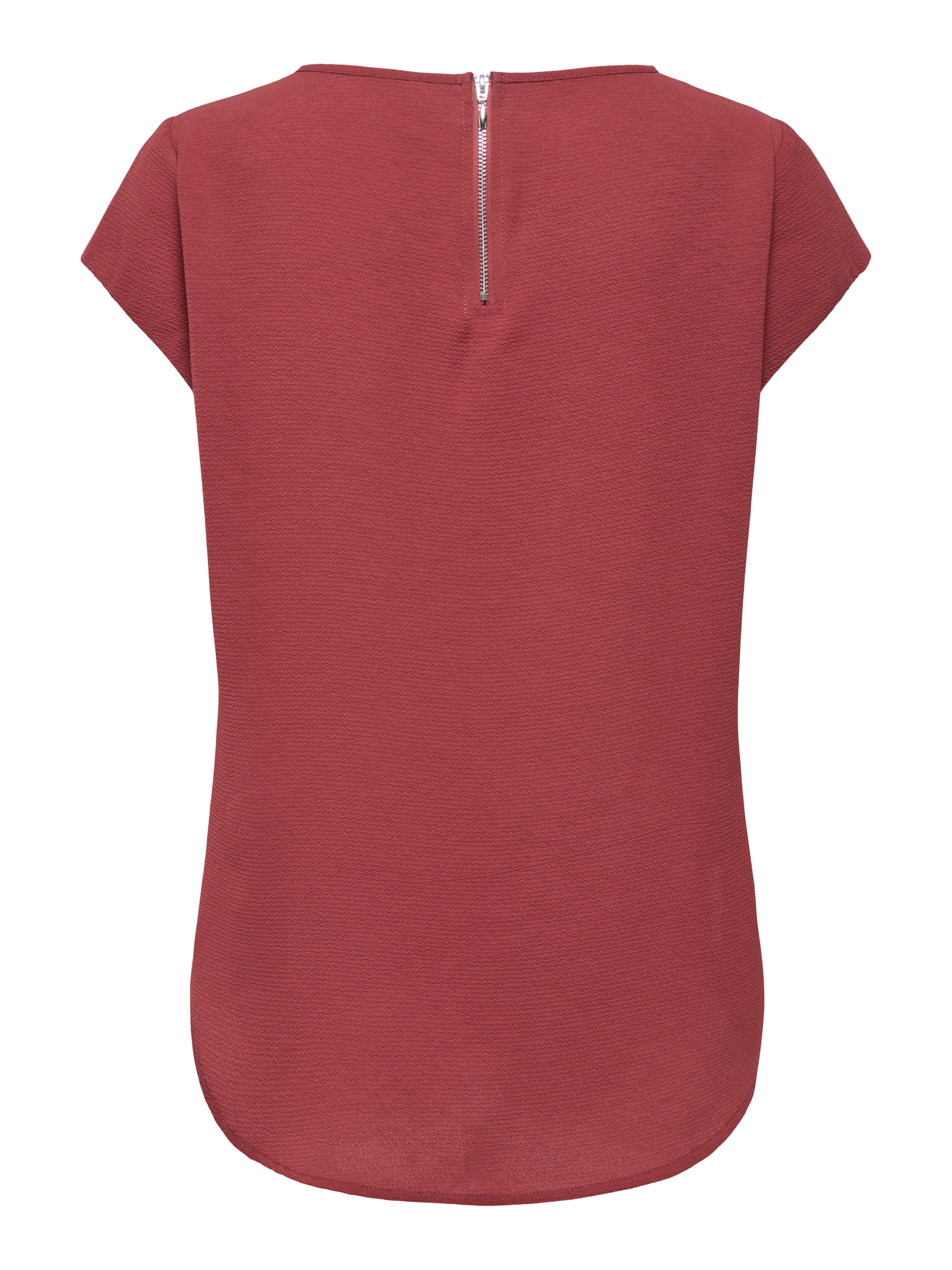 ONLY Kurzarmbluse ONLVIC – feminines Blusenshirt in lockerer Form Materialmix, regular fit