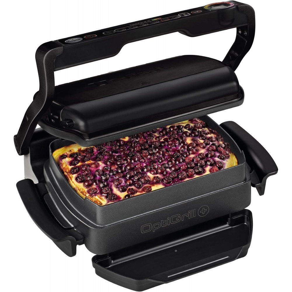 Tefal Tischgrill GC7148 Optigrill+ Snacking & Baking - Kontaktgrill - schwarz, 2000 W