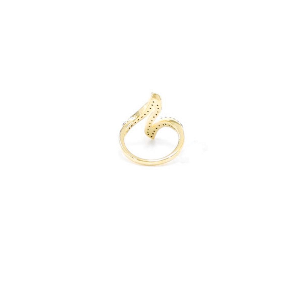 Cavill Silberring Cavill Damenring 0,63 ct champagner Zirkon Sterlingsilber vergoldet (1-tlg)
