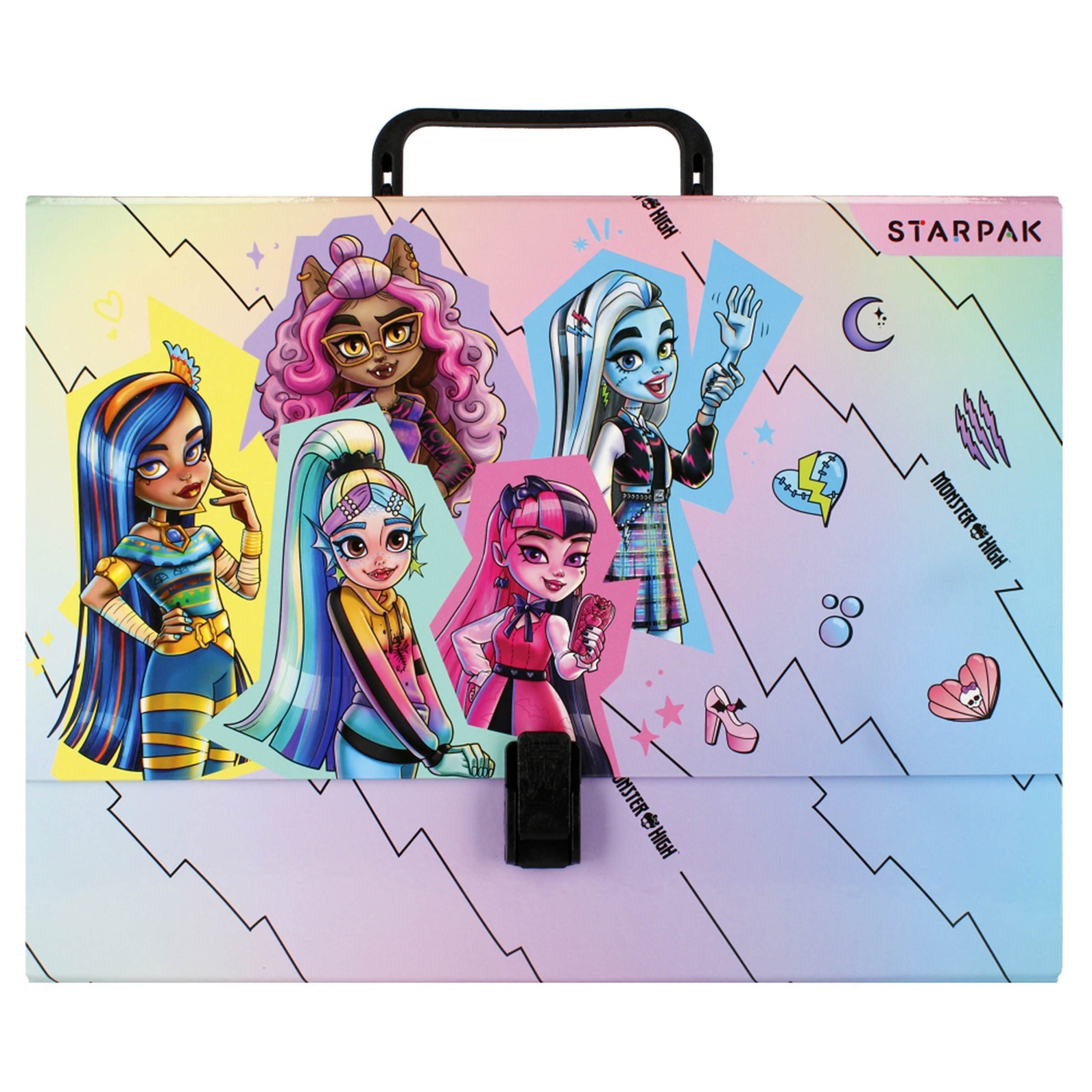 Monster High Konferenzmappe Monster High Griffmappe, Kinderaktentasche, starr A4 9,5 cm