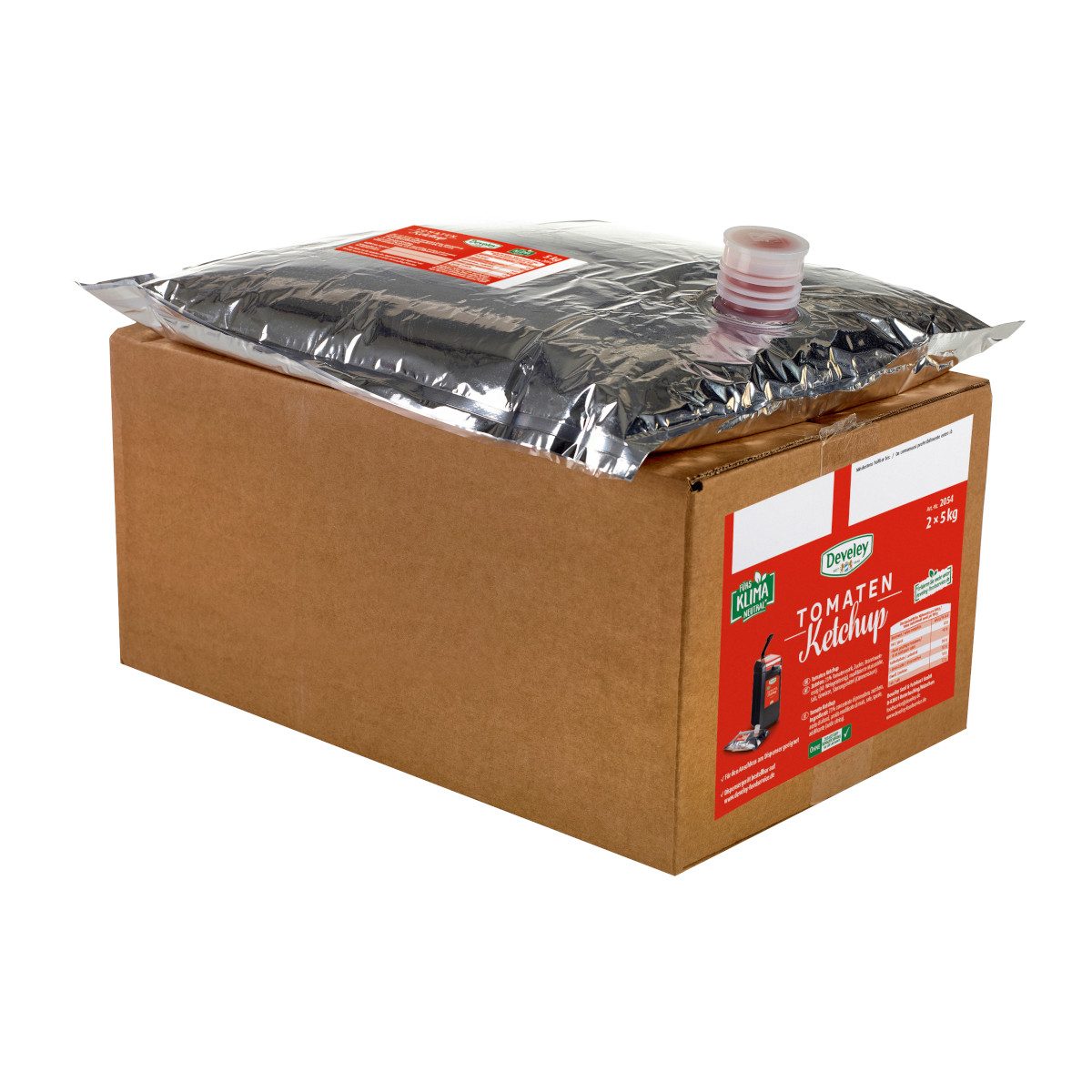 Develey Saucen, Develey Tomaten Ketchup vollmundiger Geschmack Dispenserbeutel 2x 5kg