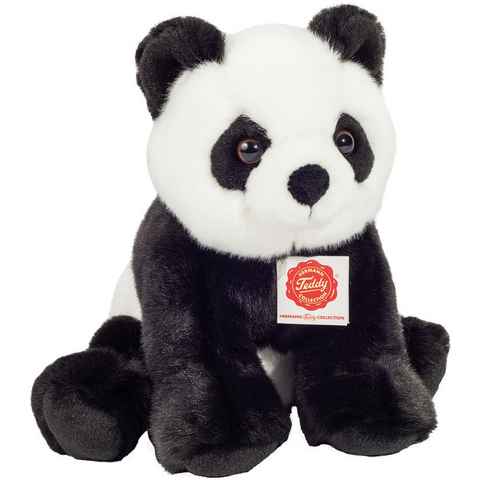 Teddy Hermann® Kuscheltier Panda sitzend 25 cm, zum Teil aus recyceltem Material