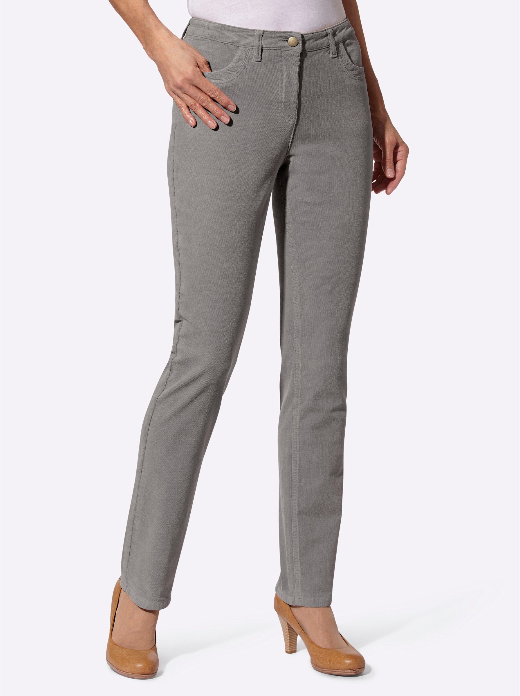 Witt Jerseyhose Feincord-Hose komfortabel