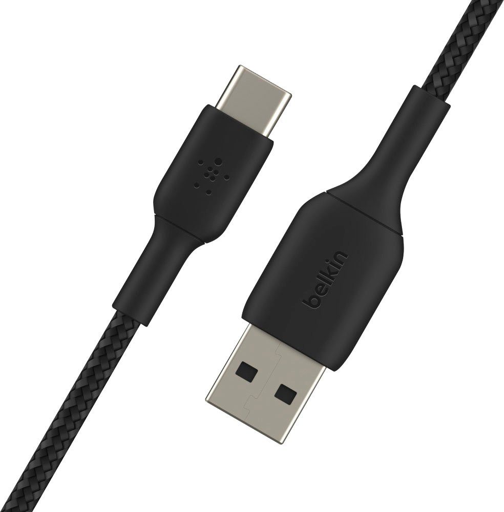 Belkin USB-C/USB-A Kabel ummantelt, 1m Smartphone-Kabel, USB Typ A, USB-C (100 cm)