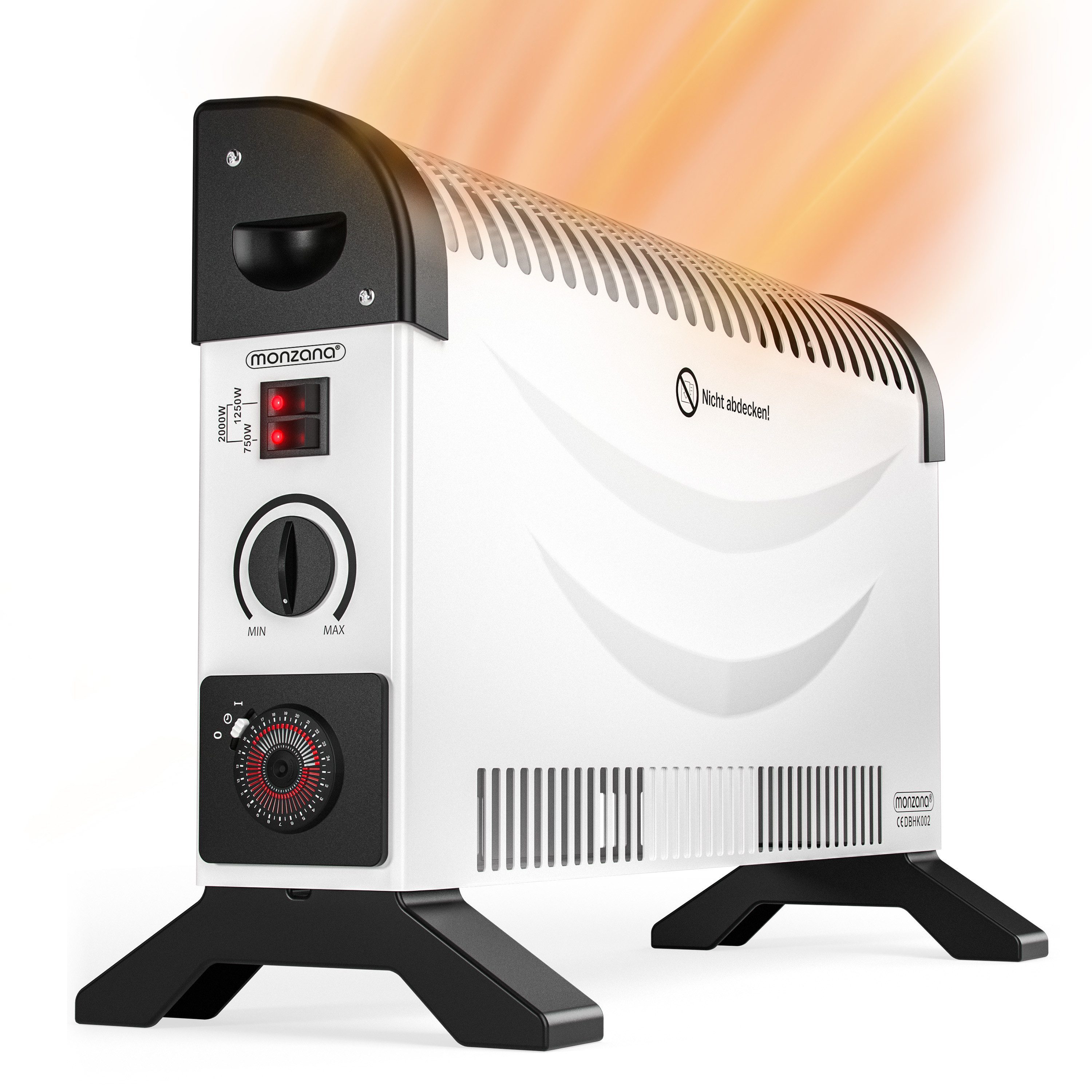 monzana Konvektor, 2000 W, Elektroheizer 3 Heizstufen Heizer elektrische He günstig online kaufen