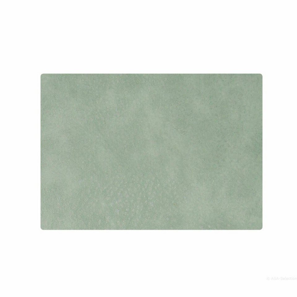 Platzset, ASA Selection vegan leather Tischset, spearmint grün, ASA  SELECTION, e: 46 cm x 33 cm