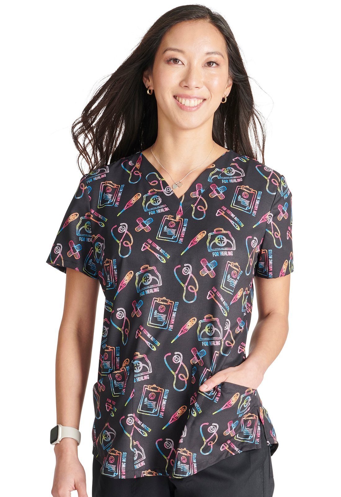 Cherokee Funktionsbluse Bunt bedruckter Damen Kasack günstig online kaufen