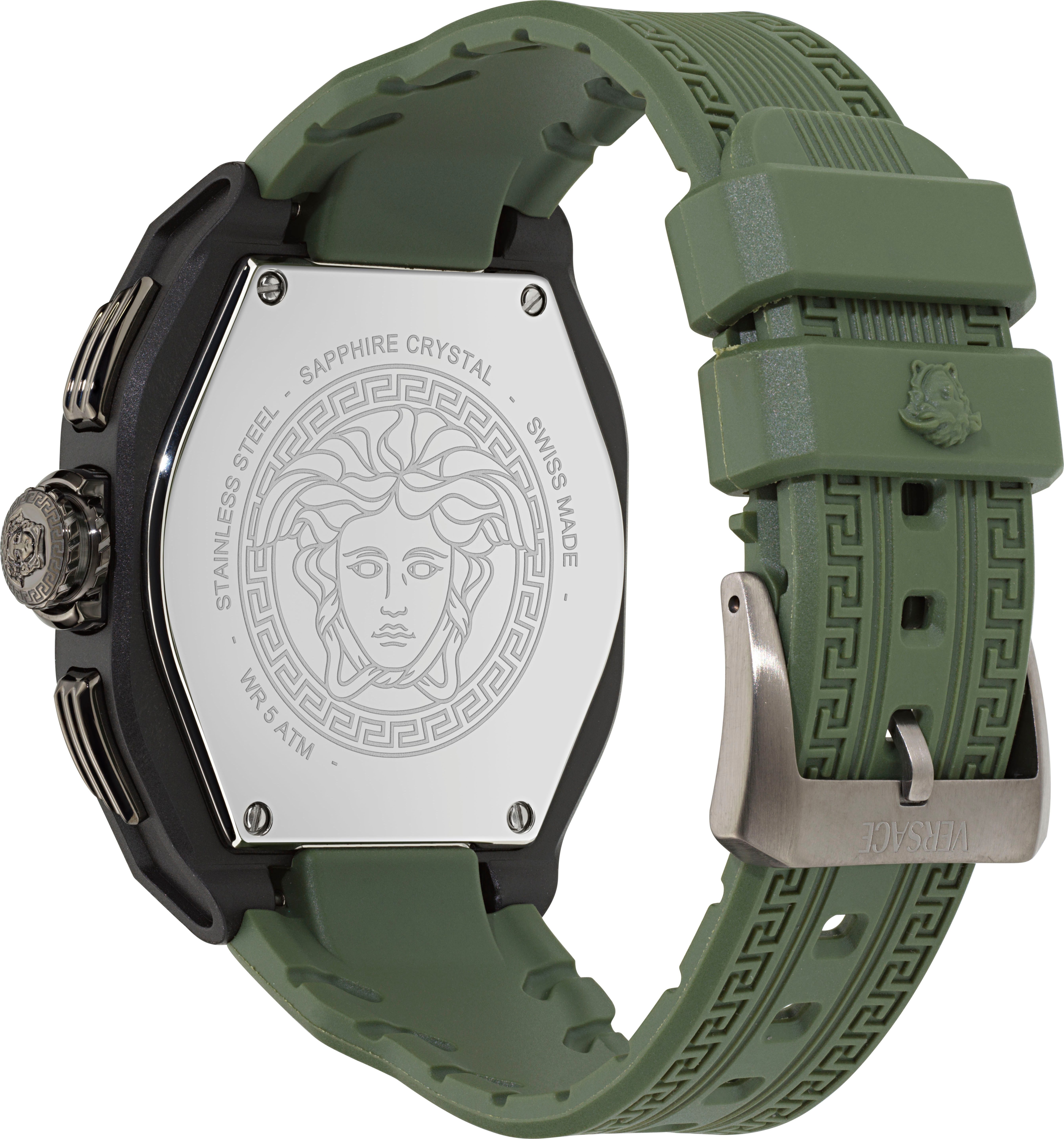Versace Chronograph V-LEGEND CHRONO VE9L00324, Quarzuhr, Armbanduhr, Herrenuhr, Swiss Made,analog, Tag, Stoppfunktion