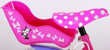 Volare Kinderfahrrad 14 Zoll Fahrrad Kinder Mädchenfahrrad Rad Bike Disney Minnie 21436CHIT, 1 Gang, Puppensitz, Korb, Stützräder