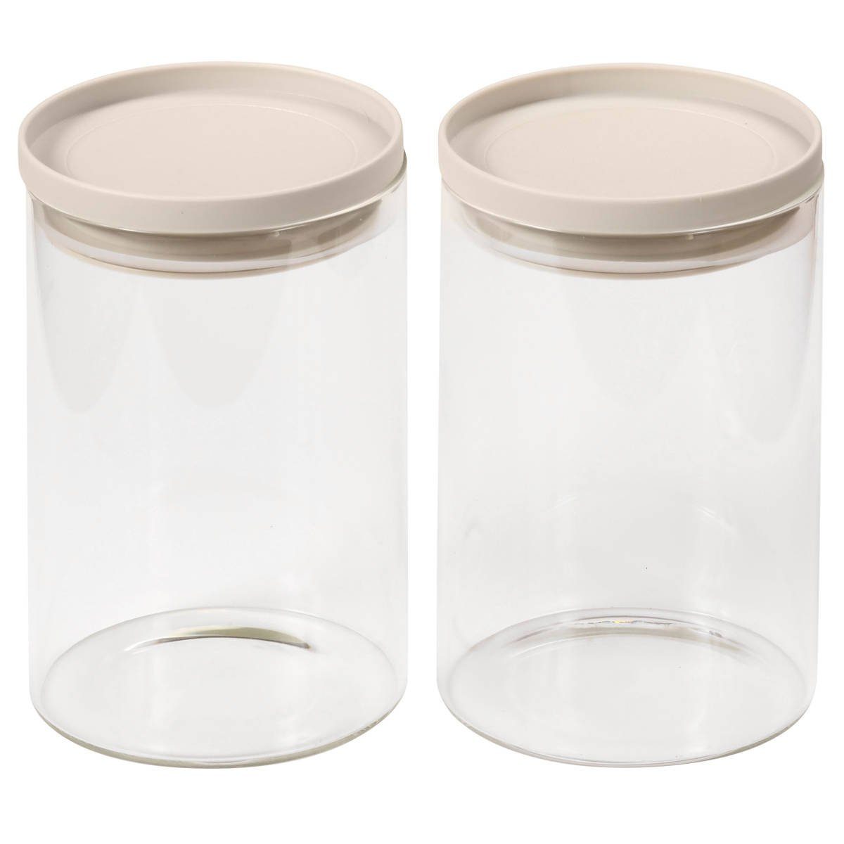 Kesper Vorratsglas Vorratsdosen, 2er-Set, 10 x 15 cm, Kesper, Glas, (einzeln, einzeln)