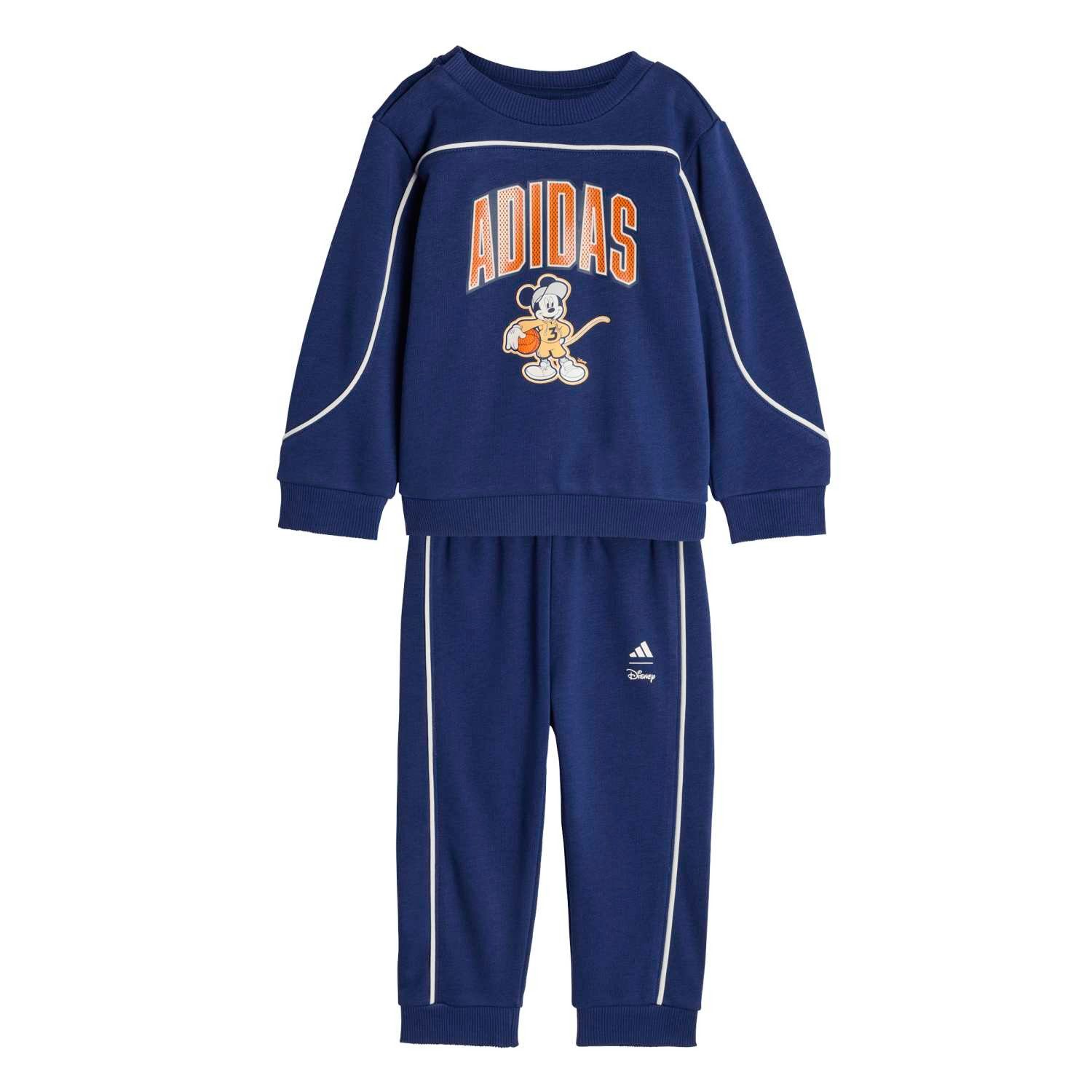 adidas Performance Jogginganzug Disney Micky Maus (Baumwolle-Mischung) dunkelblau Kleinkinder