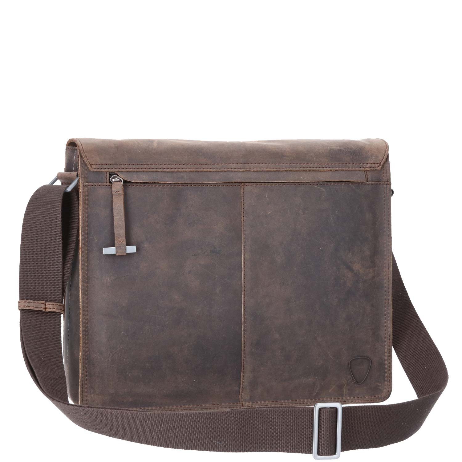 Strellson Umhängetasche Strellson Leder Messenger Richmond Jeremy dark brown (1, 1-tlg., 1)