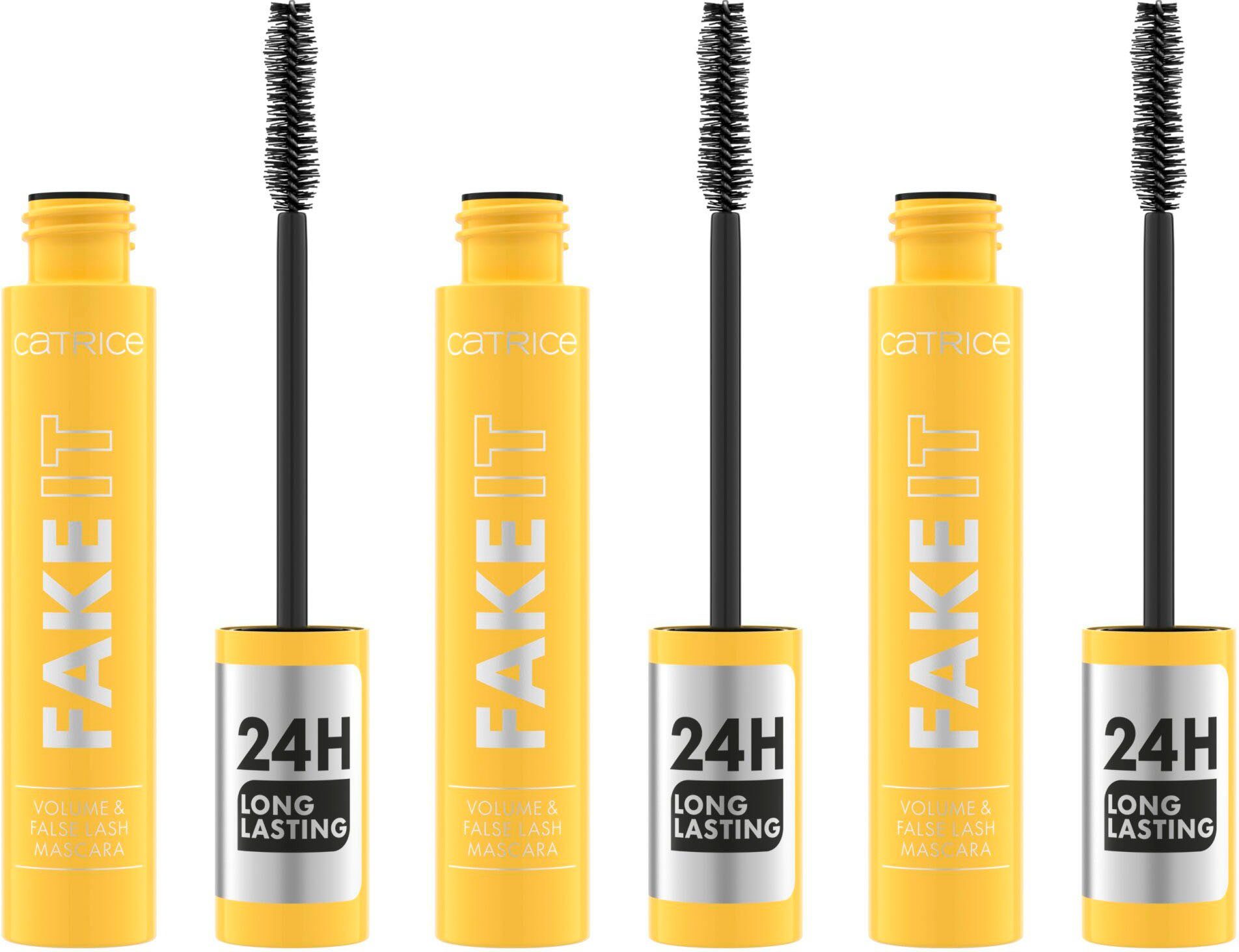 Catrice Mascara FAKE IT Volume & False Lash Mascara, 3-tlg., mit extra Volumen