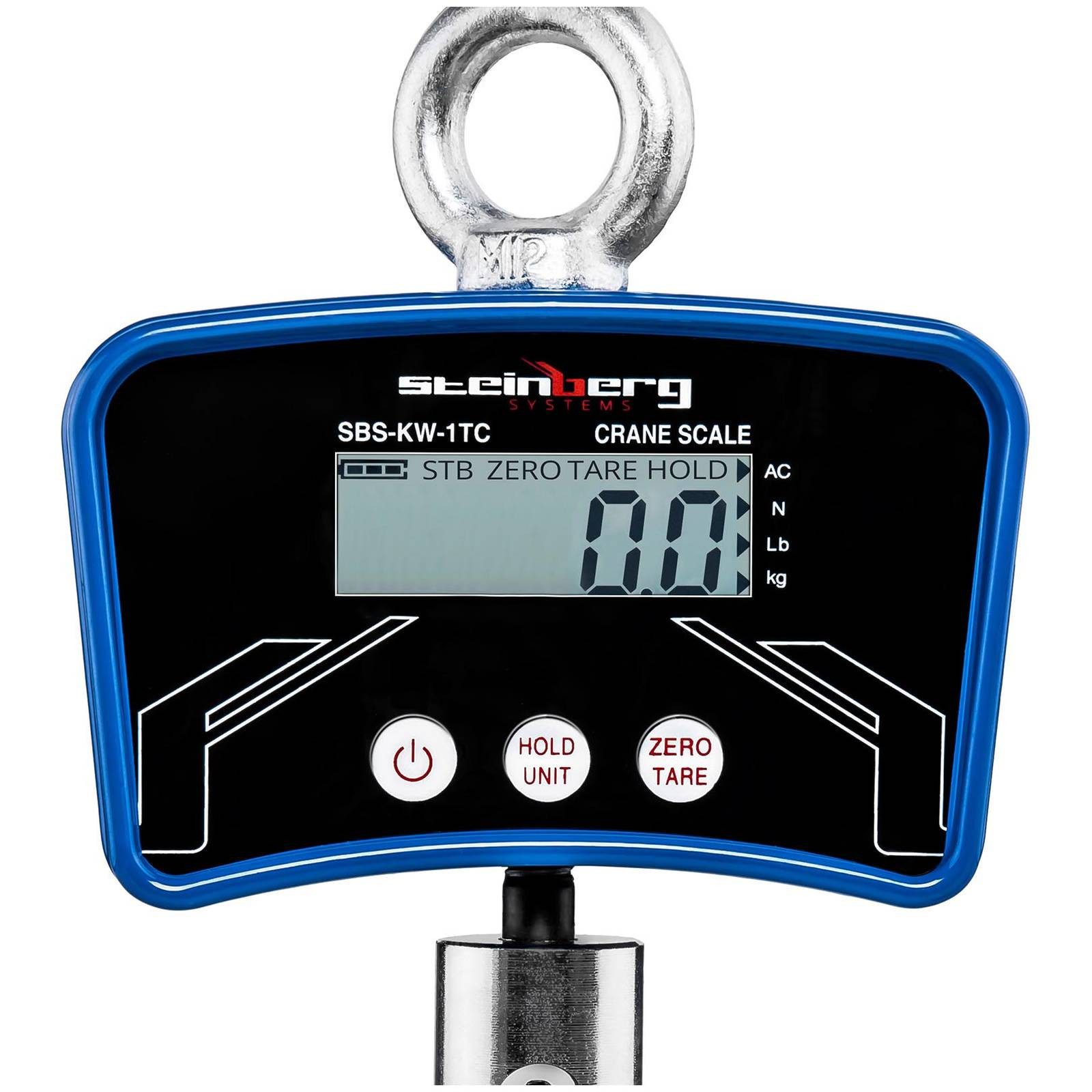 Steinberg Systems Kofferwaage Kranwaage 1000 kg / 0,2 kg Hängewaage Lastenwaage Industriewaage LCD