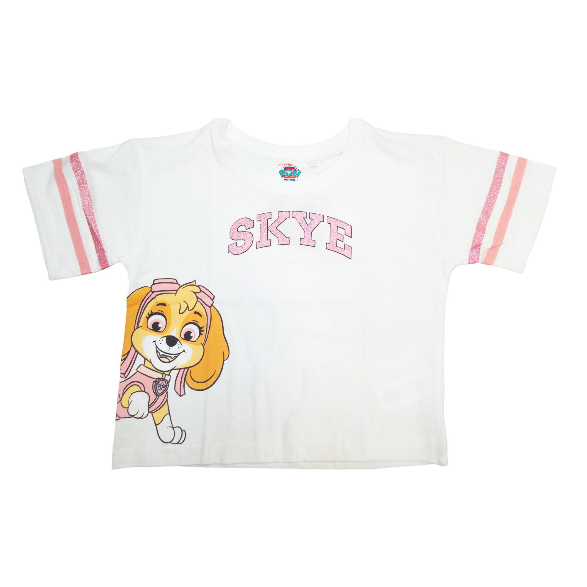 PAW PATROL Print-Shirt Paw Patrol Skye Liberty 2er Set Kinder Mädchen T-Shirt Shirt 100% Baumwolle, Gr. 98 bis 128