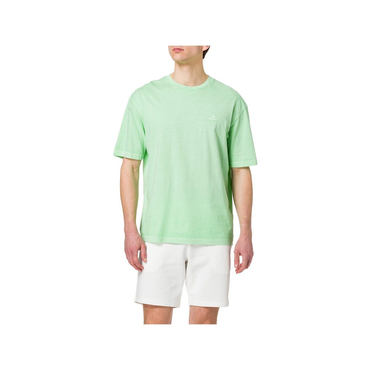 Gant Rundhalsshirt grün regular (1-tlg)