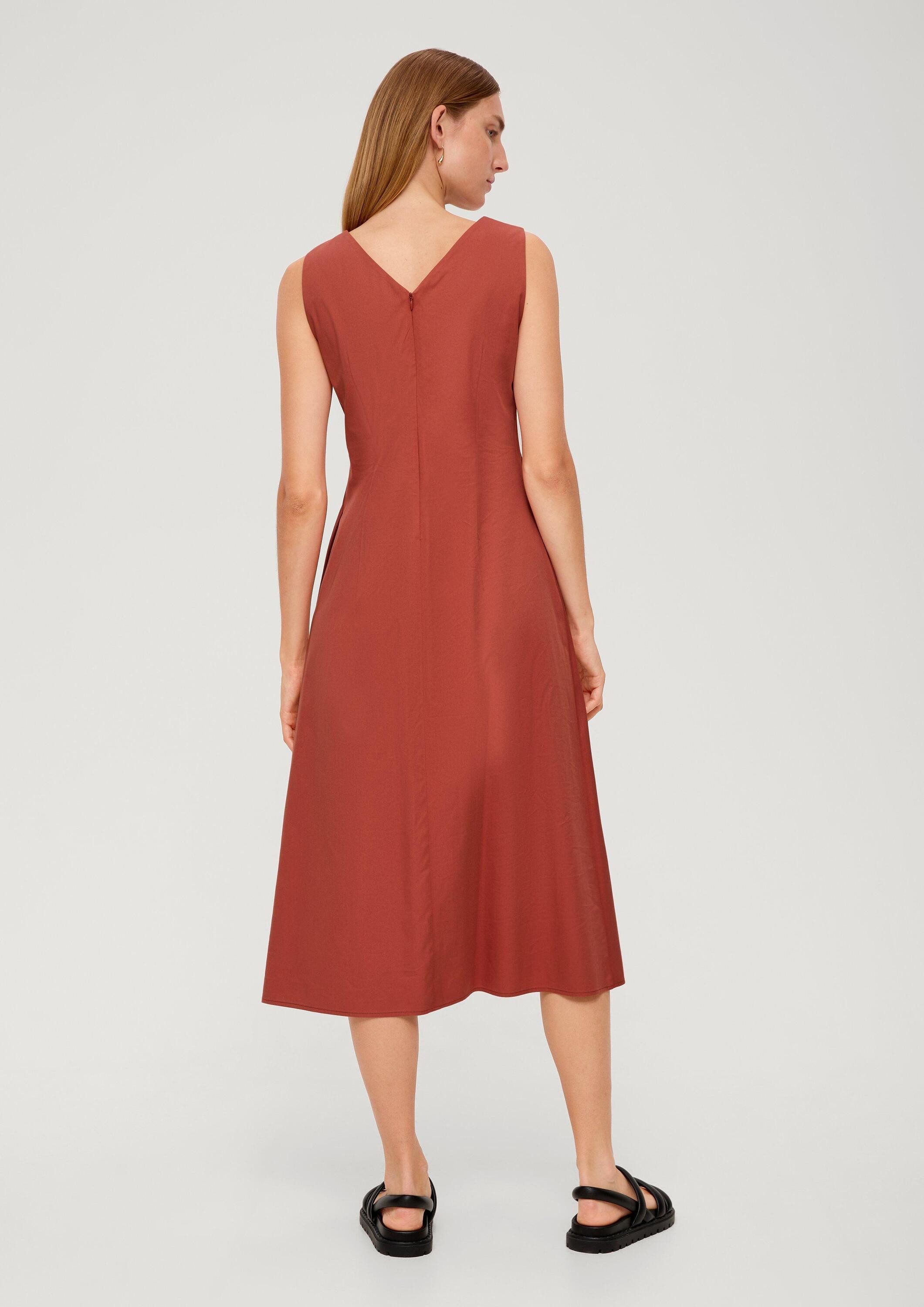 s.Oliver Midikleid Kleid Kleid mit Viskose