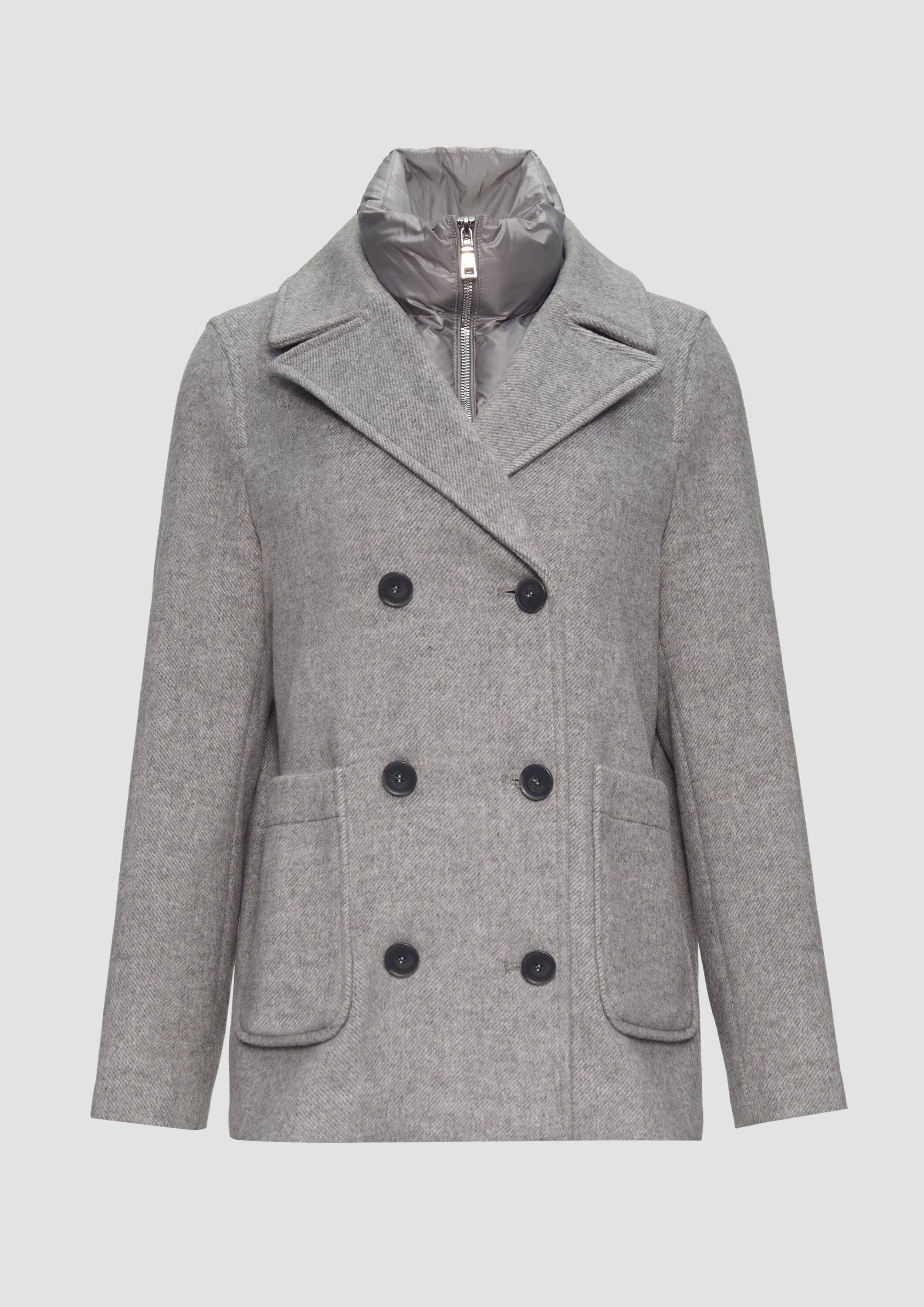 s.Oliver Funktionsjacke Outdoor-Jacke Caban im Materialmix mit herausnehmbarem Einsatz