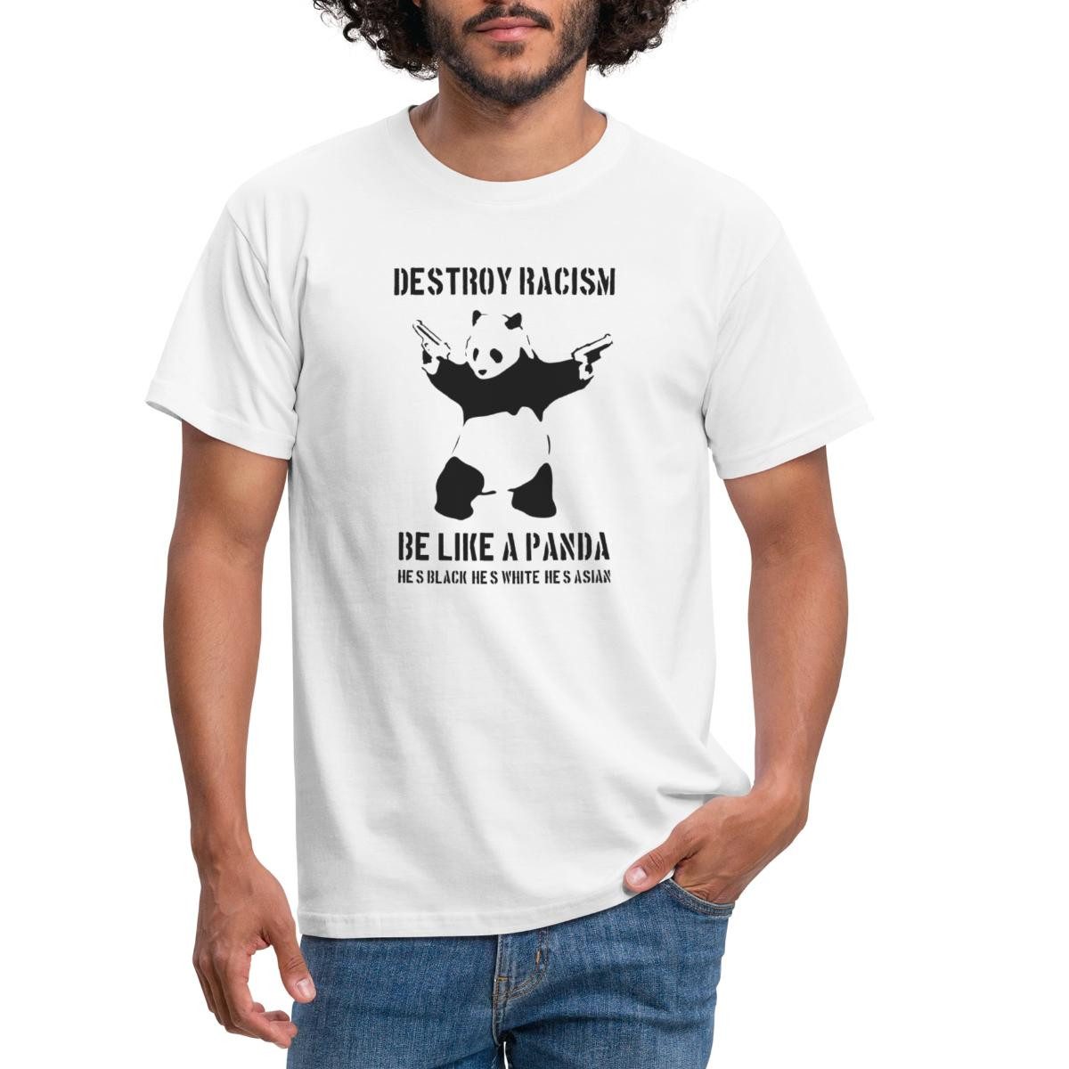 Spreadshirt T-Shirt Destroy Racism Be Like günstig online kaufen