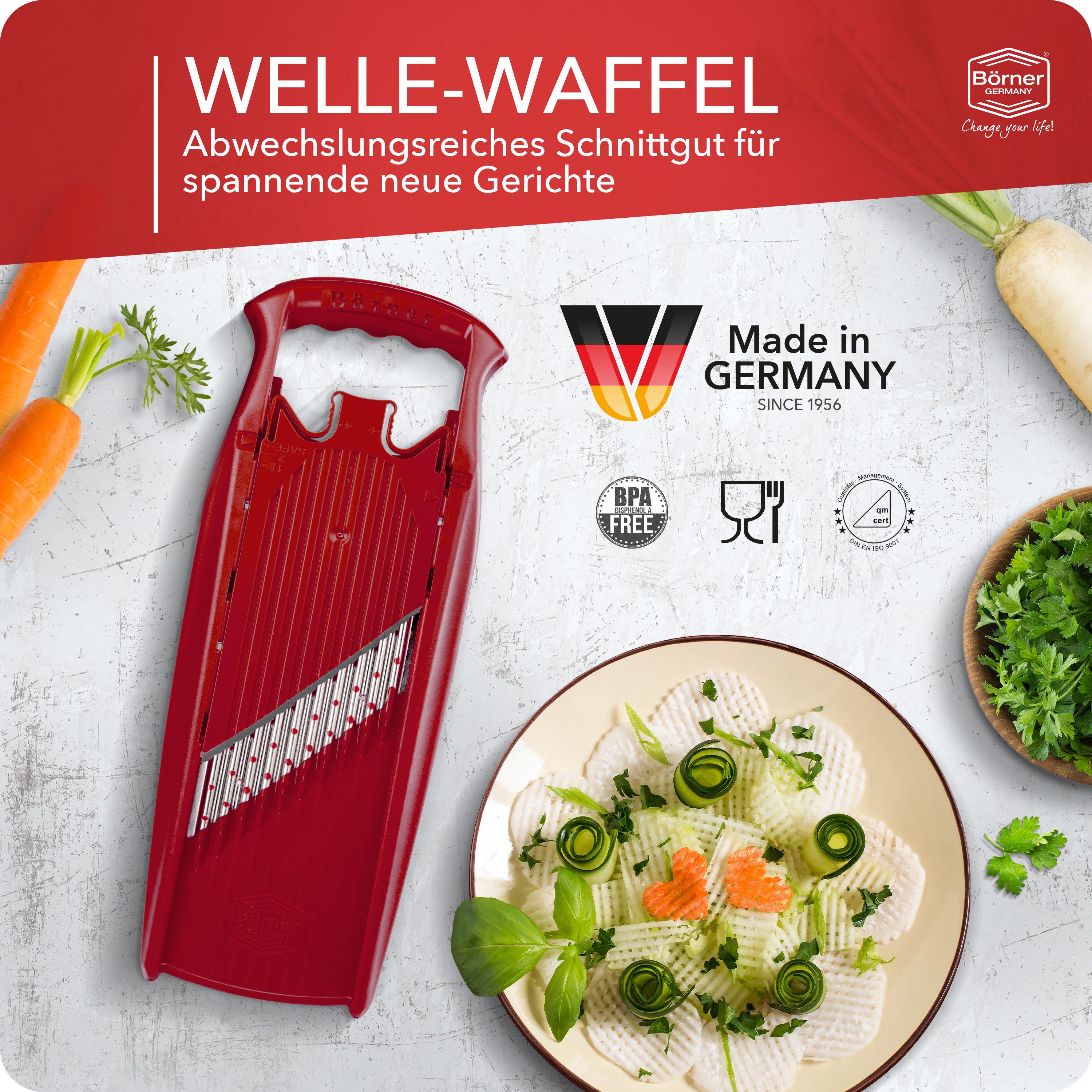Börner Gemüseschneider Welle-Waffel PowerLine