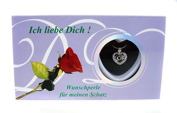 Kremers Schatzkiste Kette mit Anhänger Wunschperle " ich Liebe Dich " mit Halskette im Geschenkkarton