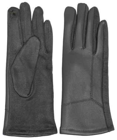 Caspar Strickhandschuhe GLV015 klassisch elegante uni Damen Handschuhe